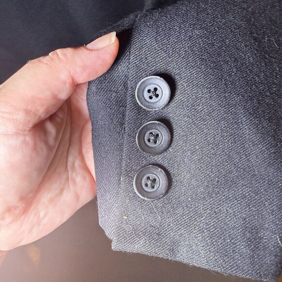 Nordstrom Classiques SZ L 100% Wool Vintage Women's Blazer Career Minimalist - Picture 7 of 13